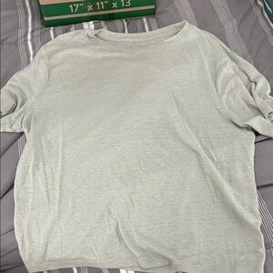 A New Day Light Gray Crop Top